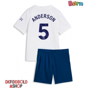 Manchester City Elliot Anderson #5 Tredje trøje Børn 2026-27 Kort ærmer (+ korte bukser)